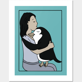 Just a girl who loves penguins 2 Posters and Art